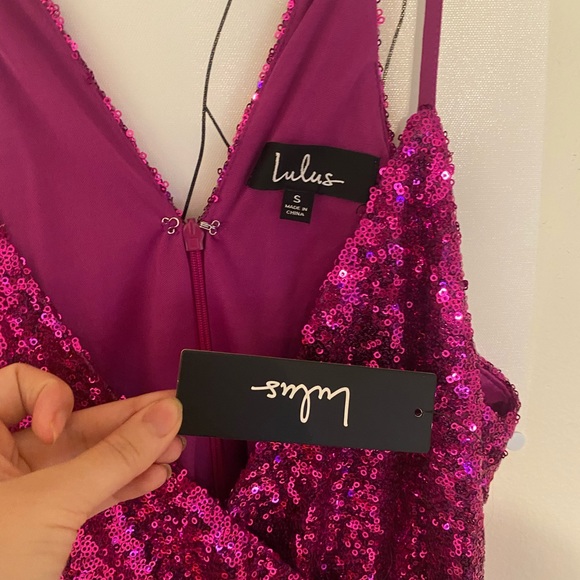 Lulus BodyCon Mini Asymmetrical Dress - Picture 4 of 7